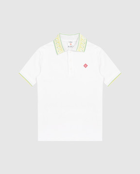 Casablanca Children's white polo shirt KSP26JTP37001GEXBC