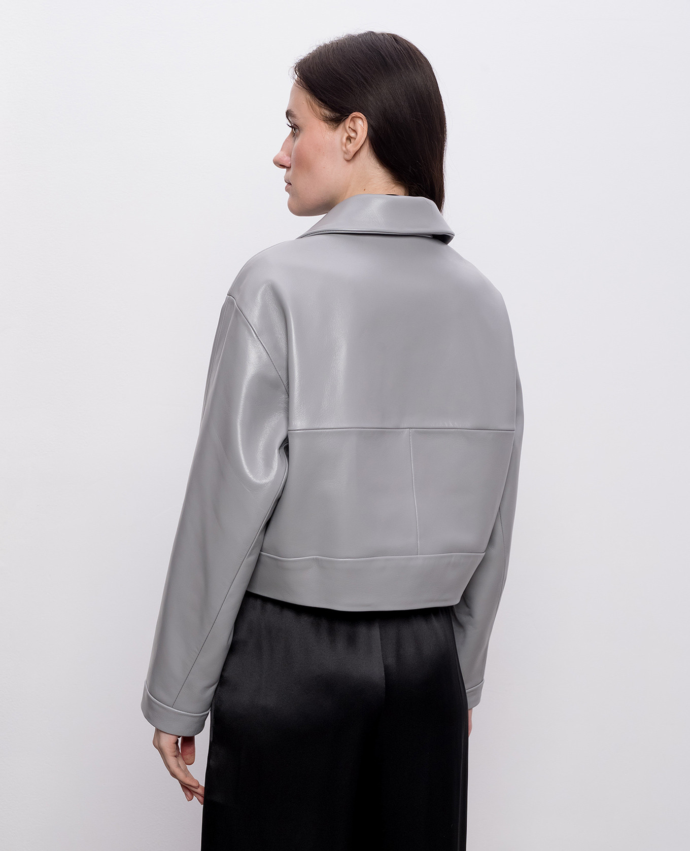 

Gray leather jacket Babe Pay Pls, Grey