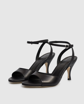 Aeyde Jada black leather sandals HS0680001001126