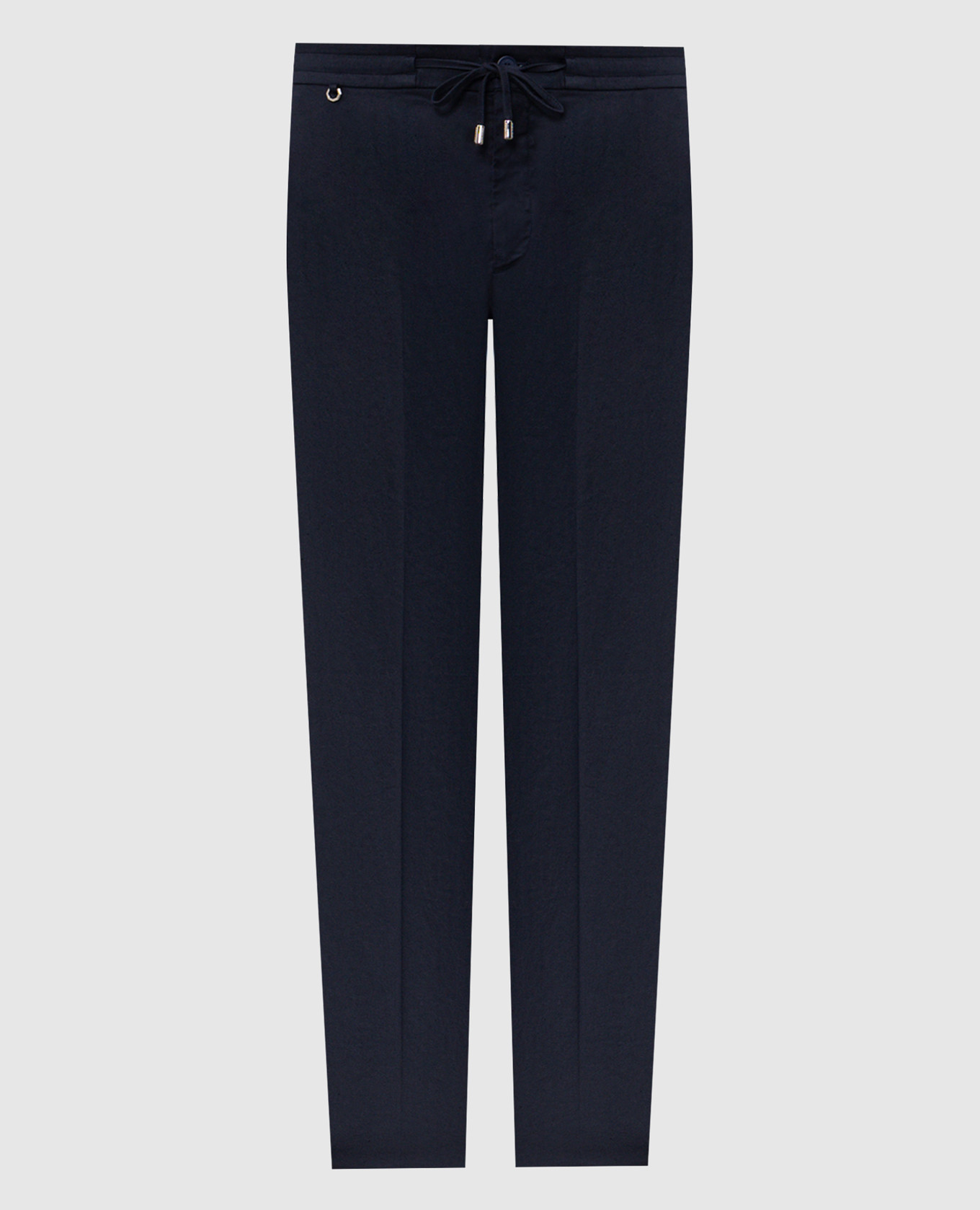 

Navy blue linen pants Stefano Ricci