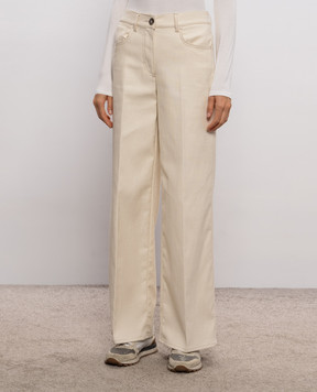 Peserico Beige jeans with lurex A0475600589