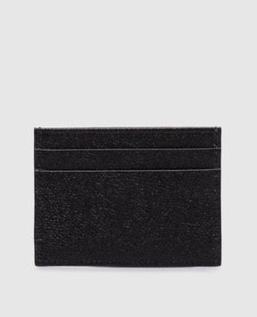 Dolce&Gabbana Black Dauphine leather cardholder BI0330A1001