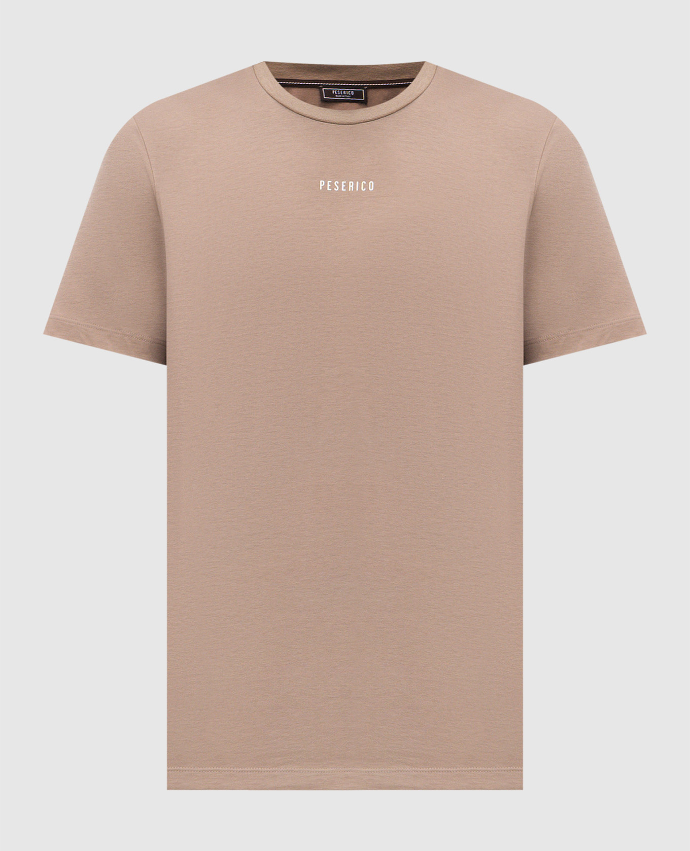 Beige T-shirt with logo