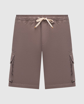 Brunello Cucinelli Brown cargo shorts M252DU0025