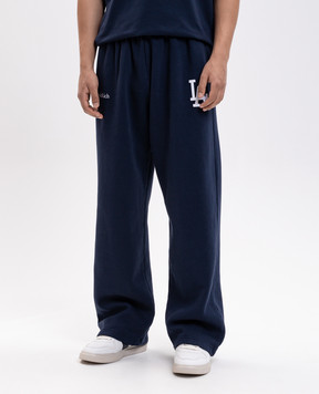 Sporty & Rich LA Serif Blue Insulated Sweatpants PA071714669BL106