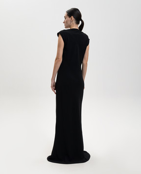 The Row Tefra black maxi dress 10527W4312