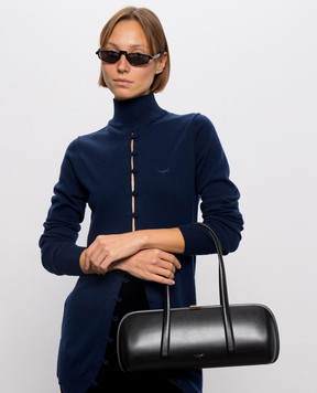 Thierry Mugler Black leather Aurora bag 26F10SA00609050