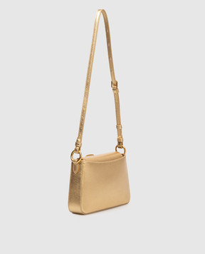 Dolce&Gabbana Gold leather bag with logo BI3466AZ648