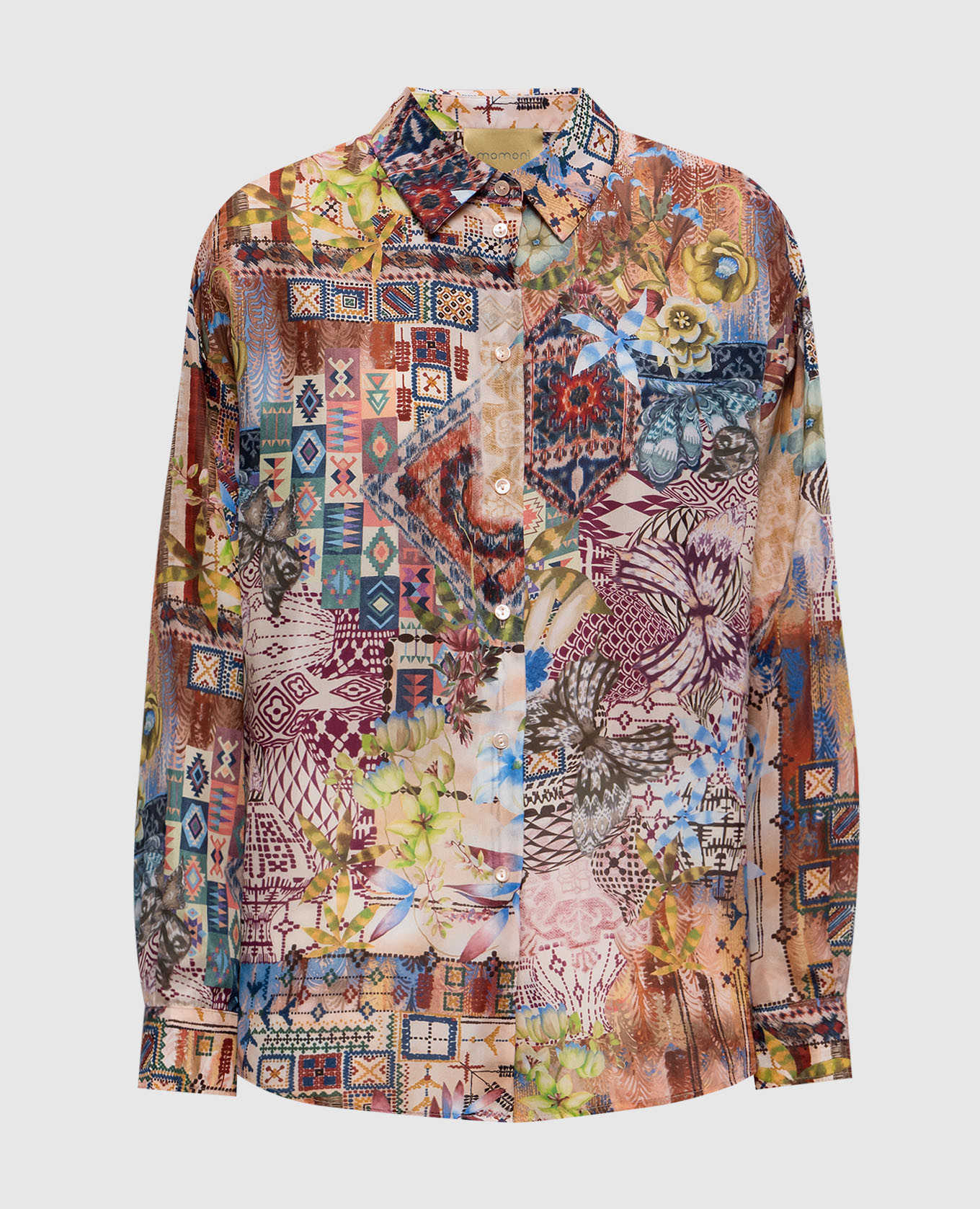 

COLINAS printed silk blouse Momoni, White