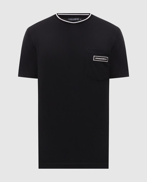 Dolce&Gabbana Black T-shirt with patch G8RA2ZG7Q2P