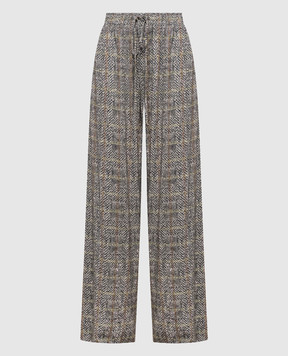 Ermanno Scervino Beige pants with crystals D492P352CTWEK