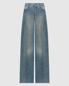 Ermanno Scervino Blue jeans with wool D497P702KXG