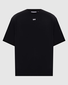 Off-White Black T-shirt with Paint Arrow logo 44MAA120S26J00J