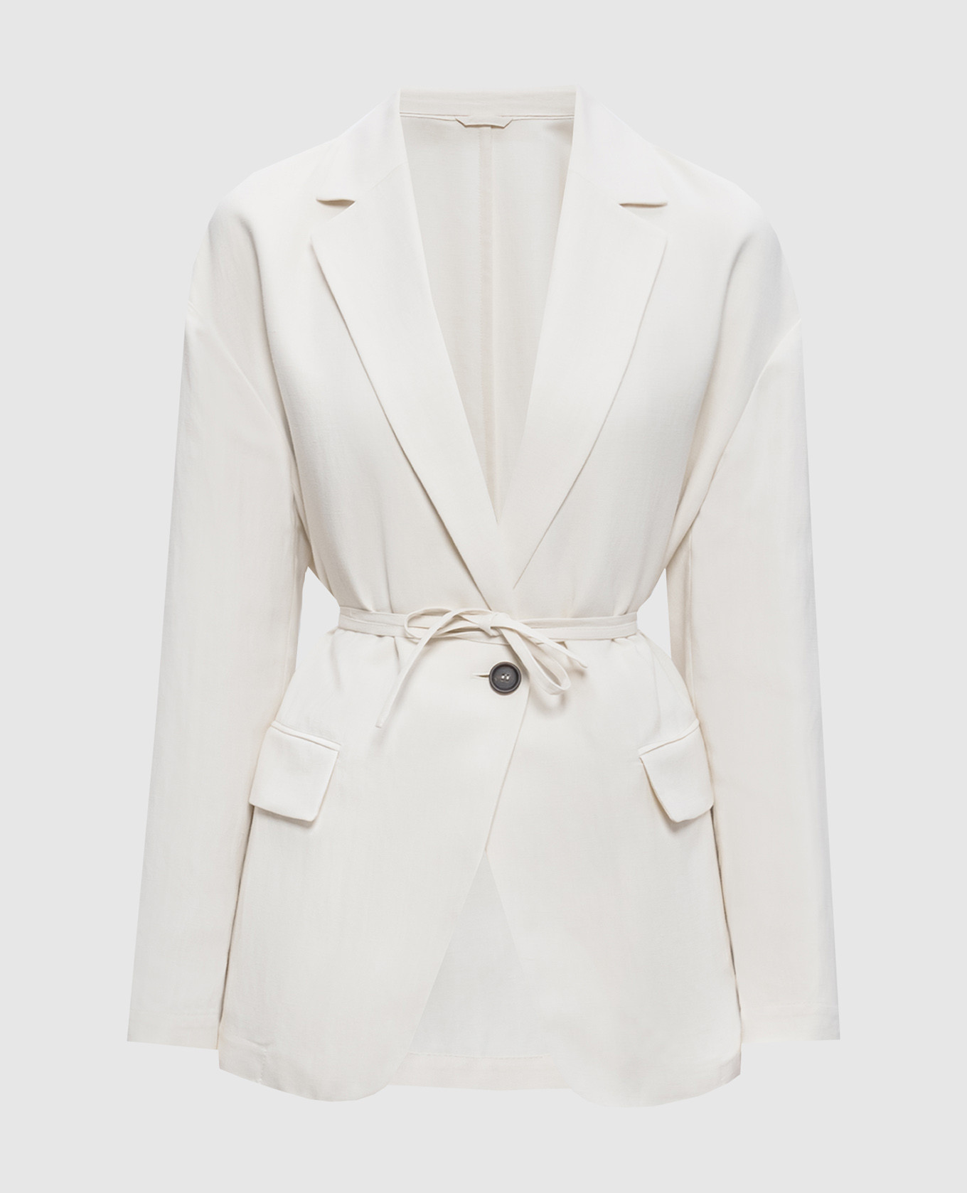 

Ivory jacket with linen Brunello Cucinelli, Beige