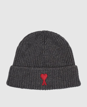 Ami Paris Children's gray wool hat KBO011018