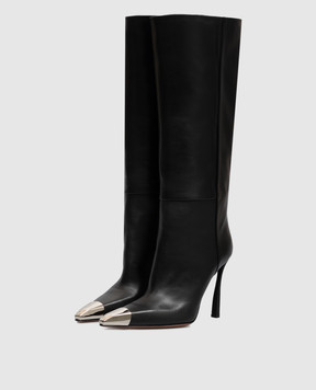 Babe Pay Pls Black leather boots 536156KO