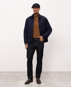 Kiton Blue wool jacket UW2494V0452L