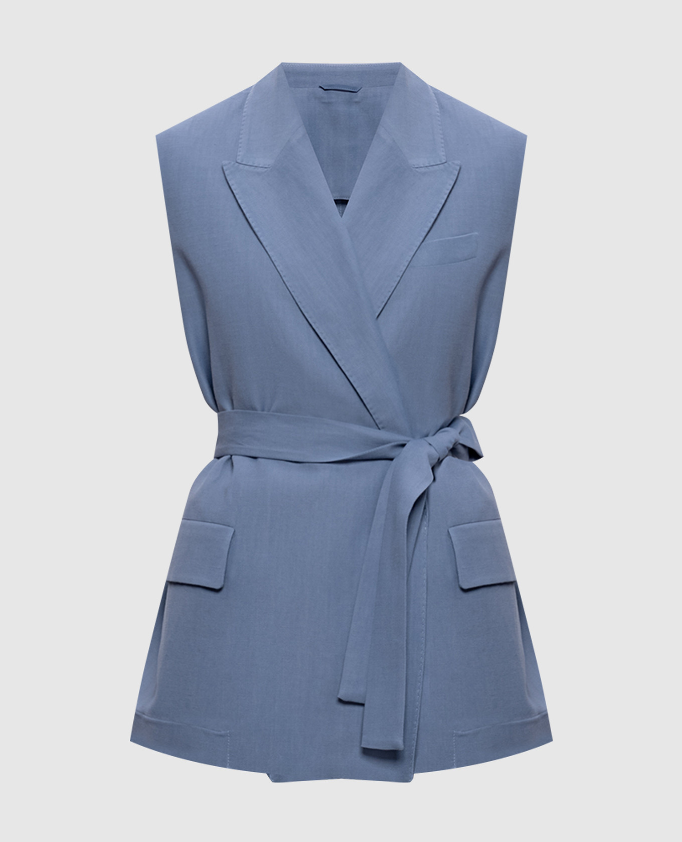 

Blue linen vest Brunello Cucinelli