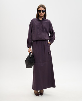 Twinset Purple maxi skirt 261TE2072