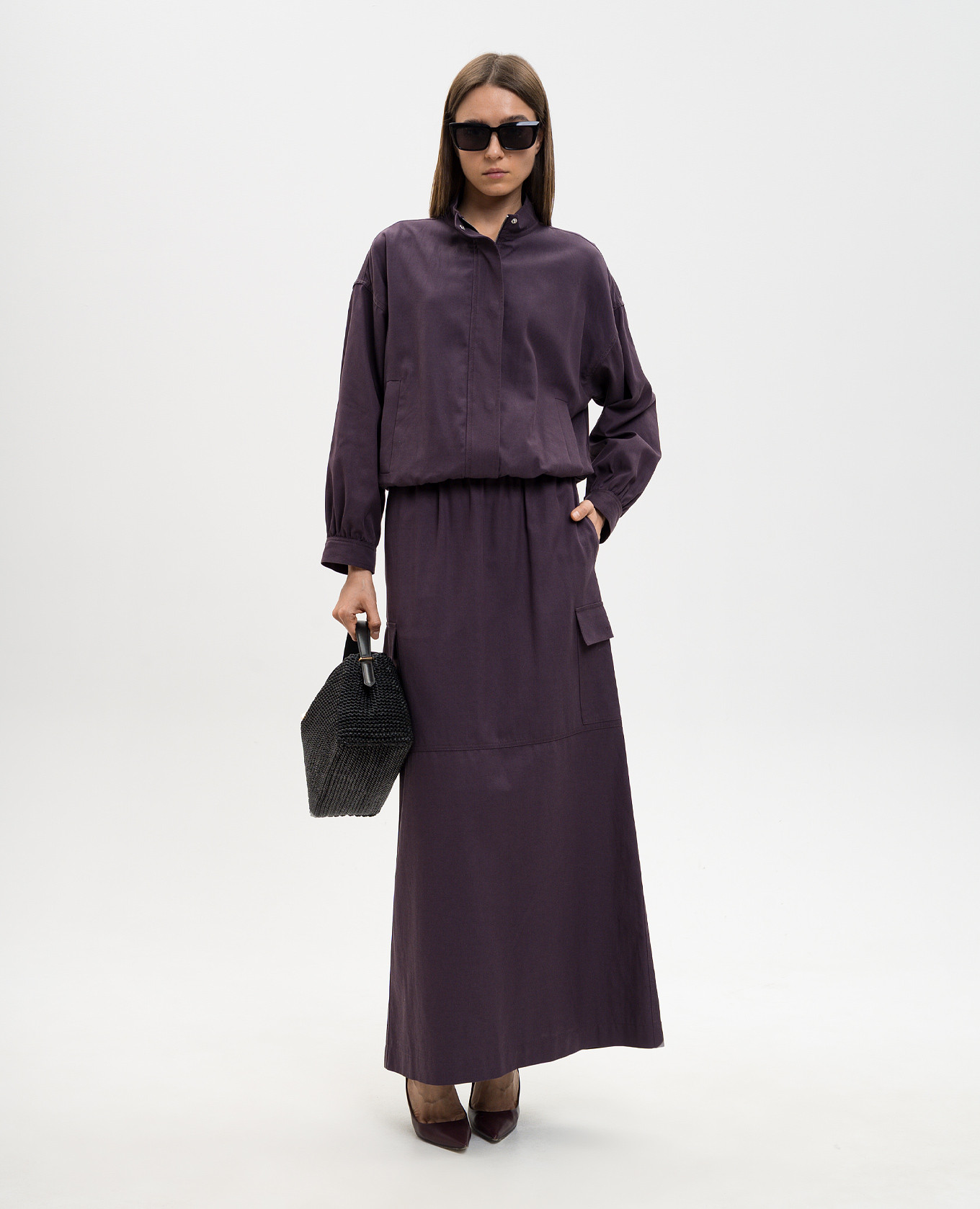 

Purple maxi skirt Twinset, Violet