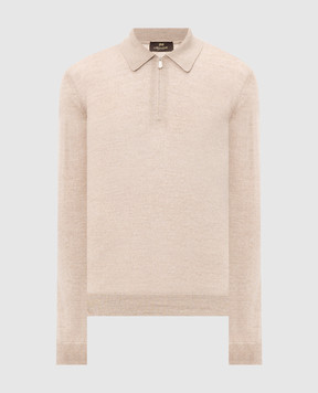 Enrico Mandelli Beige wool polo shirt 4K167A5274