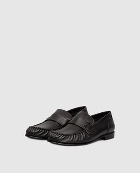 Jimmy Choo Ellis black leather loafers ELLISLOAFERFSLY