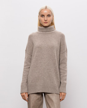 Allude Beige wool and cashmere sweater 26517633