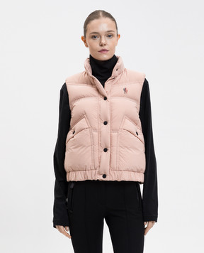 Moncler Grenoble Baise pink down vest K20981A00042597UI