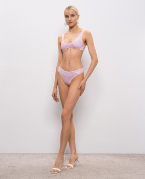 Venuja Malibu pink swimsuit with crystals BI005B