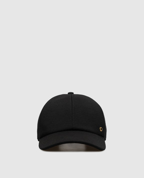 Stefano Ricci Black cashmere cap MCV630013EMR08HA