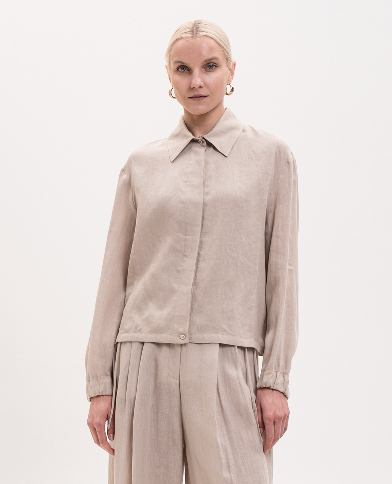 

Beige linen shirt ELIZA-J MooRER