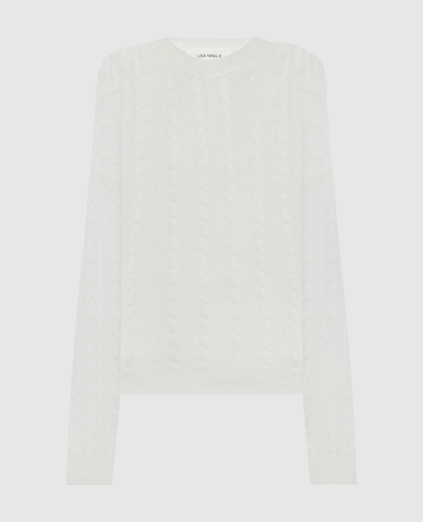 Amabel ivory cashmere and silk jumper