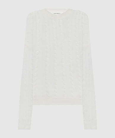 Amabel ivory cashmere and silk jumper