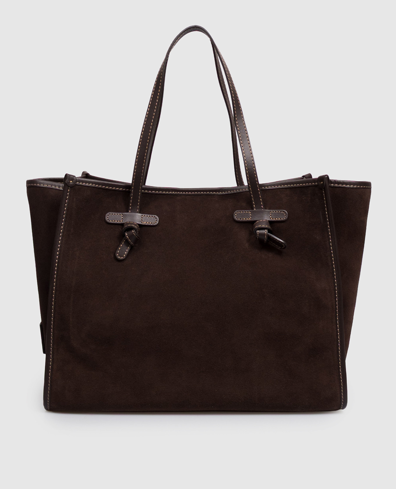 Marcella brown suede tote bag