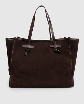 Gianni Chiarini Marcella brown suede tote bag BS8990CMPL