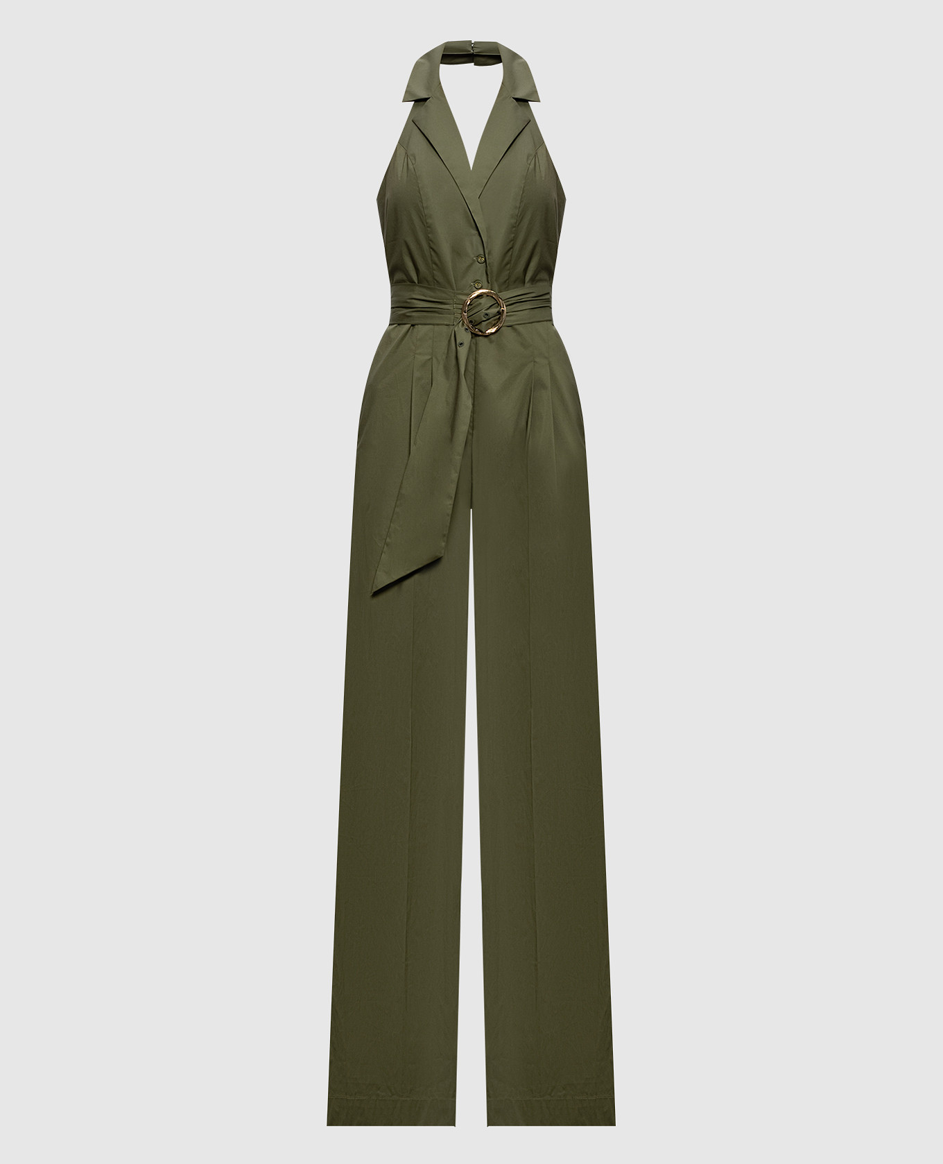 

Green jumpsuit with open back Twinset