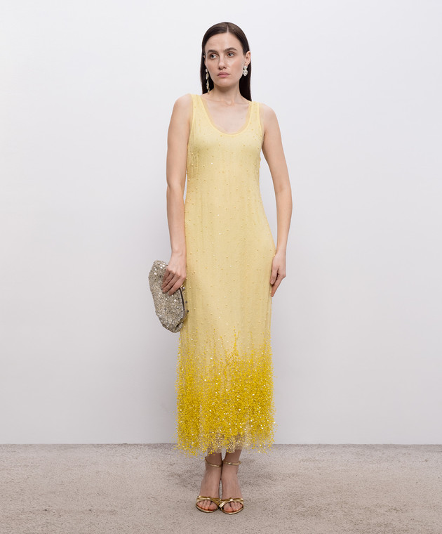 Simkhai - Irisa yellow dress with sequins and beads 2261168CA - shop with Slovakia delivery at Symbol Simkhai - Irisa yellow dress with sequins and beads 2261168CA - shop with Slovakia delivery at Symbol