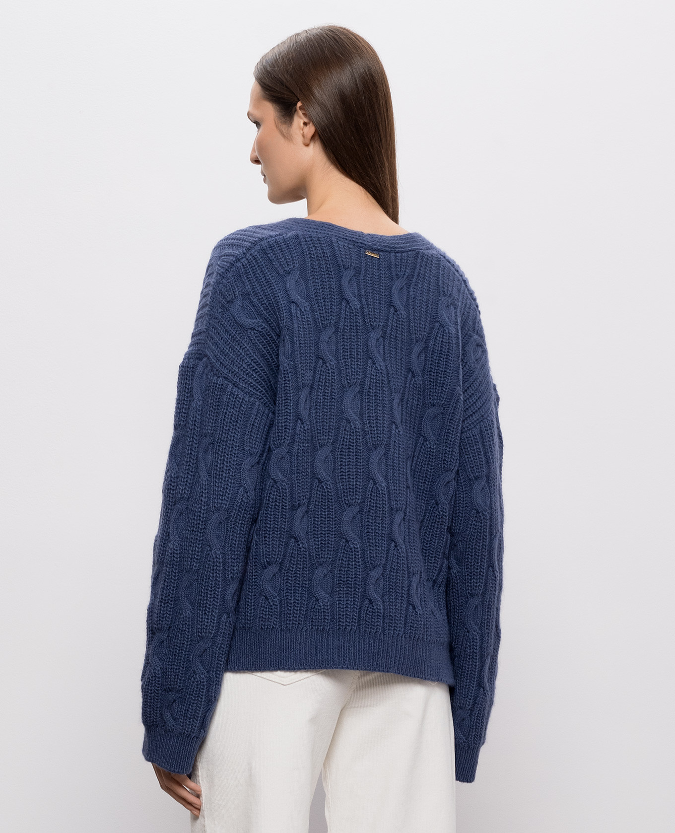 Blue sweater with wool Twinset 4