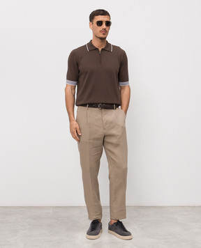 Peserico Brown polo R59478F149173N