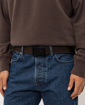 Stone Island Brown belt with brand engraving L2S159300001S0073