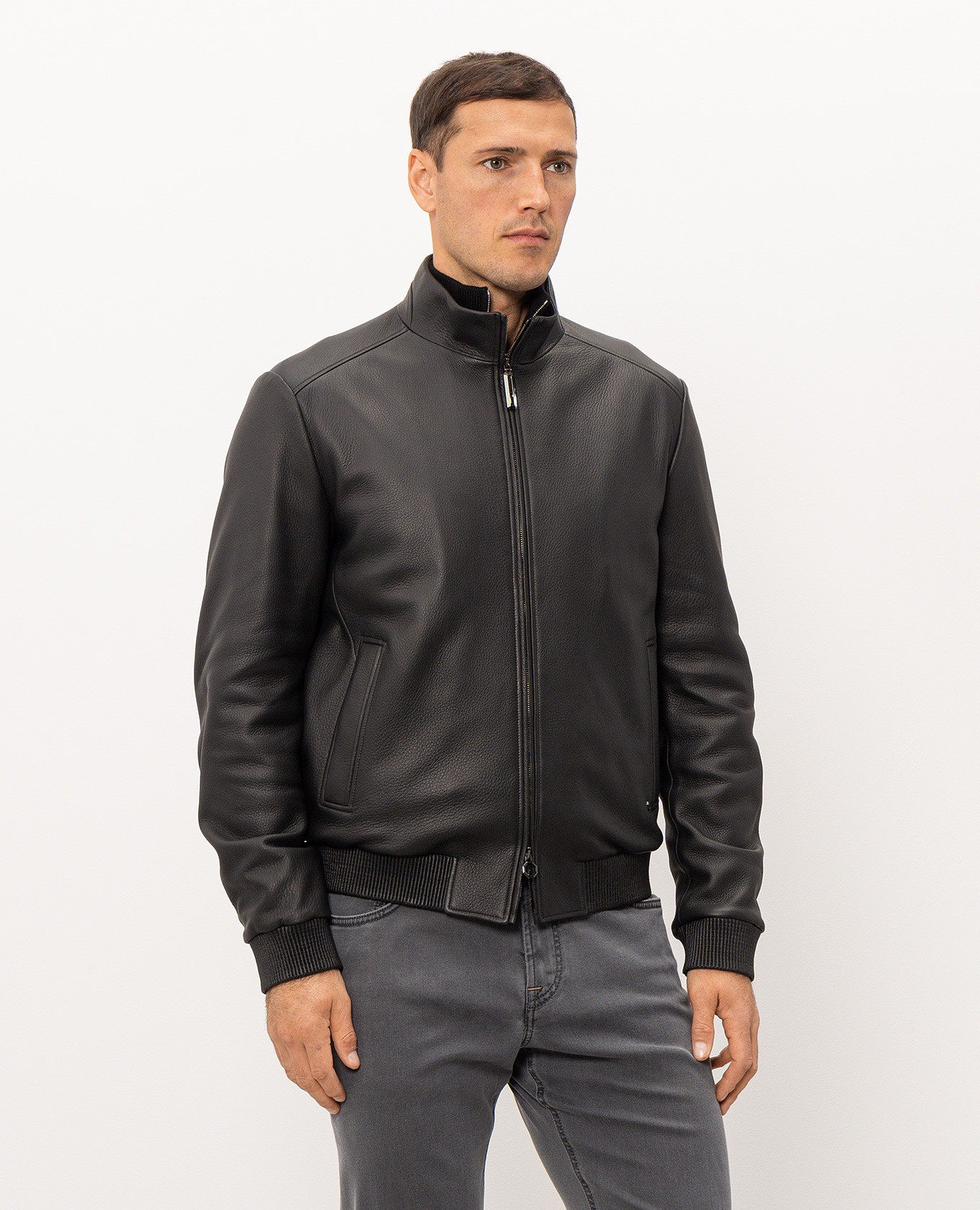 Black leather jacket Stefano Ricci 3