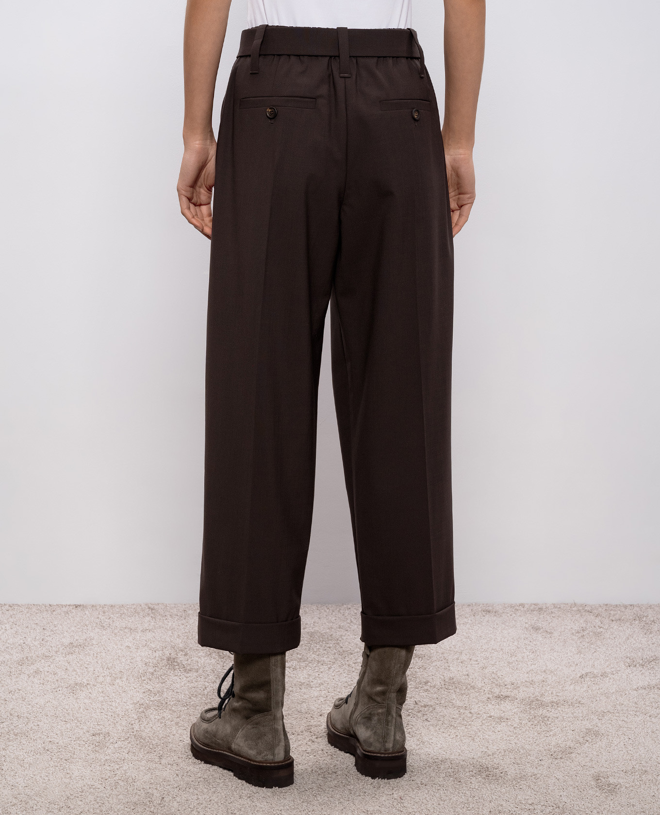 

Brown wool pants Brunello Cucinelli