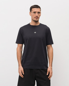 C.P. Company Blue T-shirt with logo MTS114A006374G