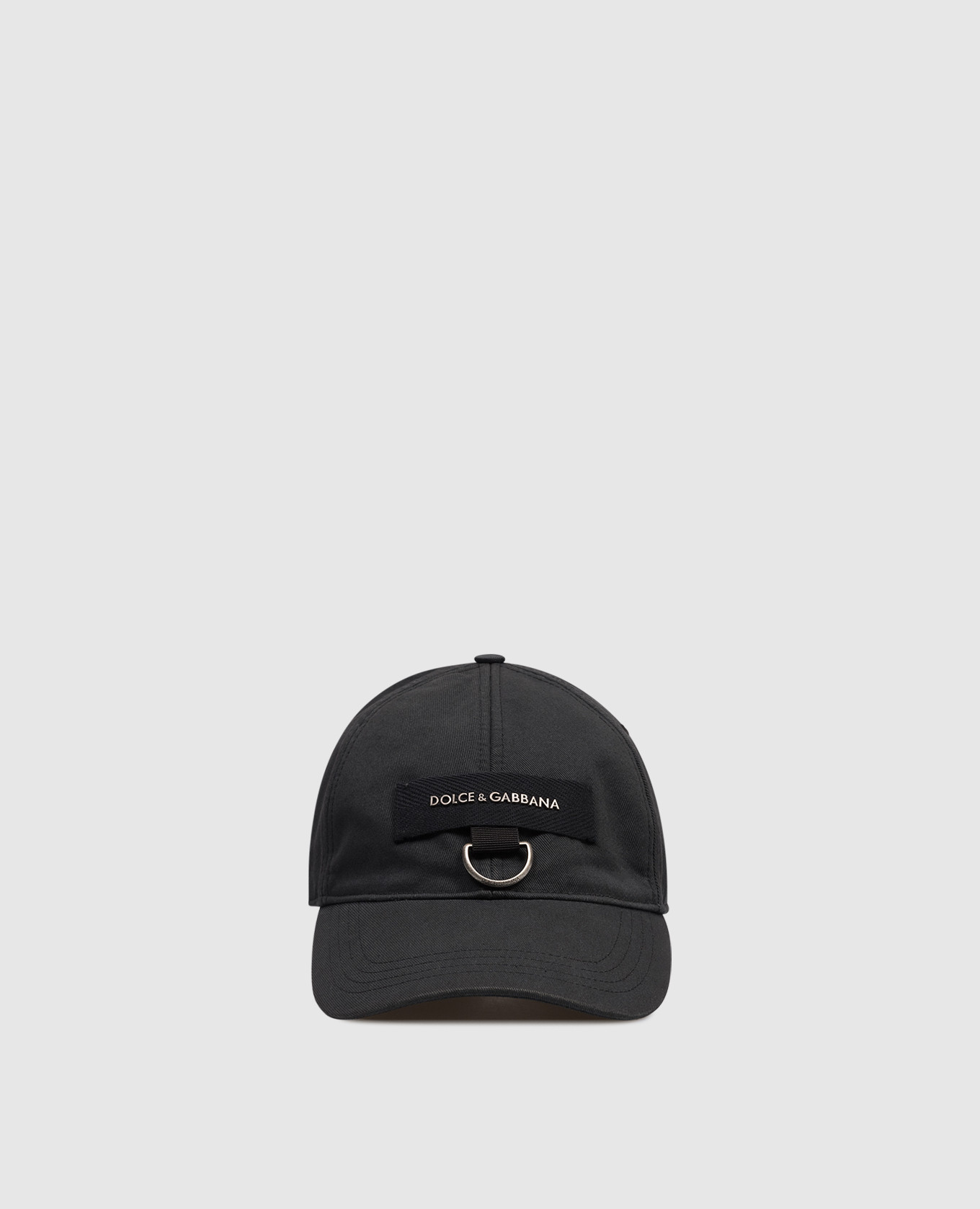 

Black cap with textured logo Dolce&Gabbana