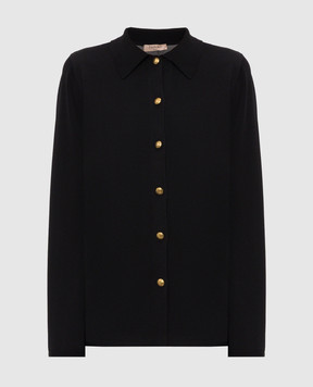 Twinset Black shirt-style cardigan 262TP3541