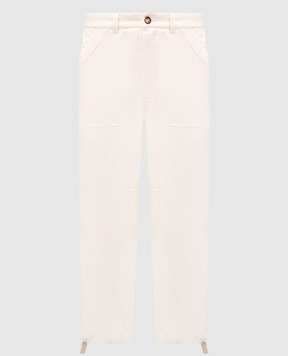 Brunello Cucinelli Beige linen pants MH255S2470