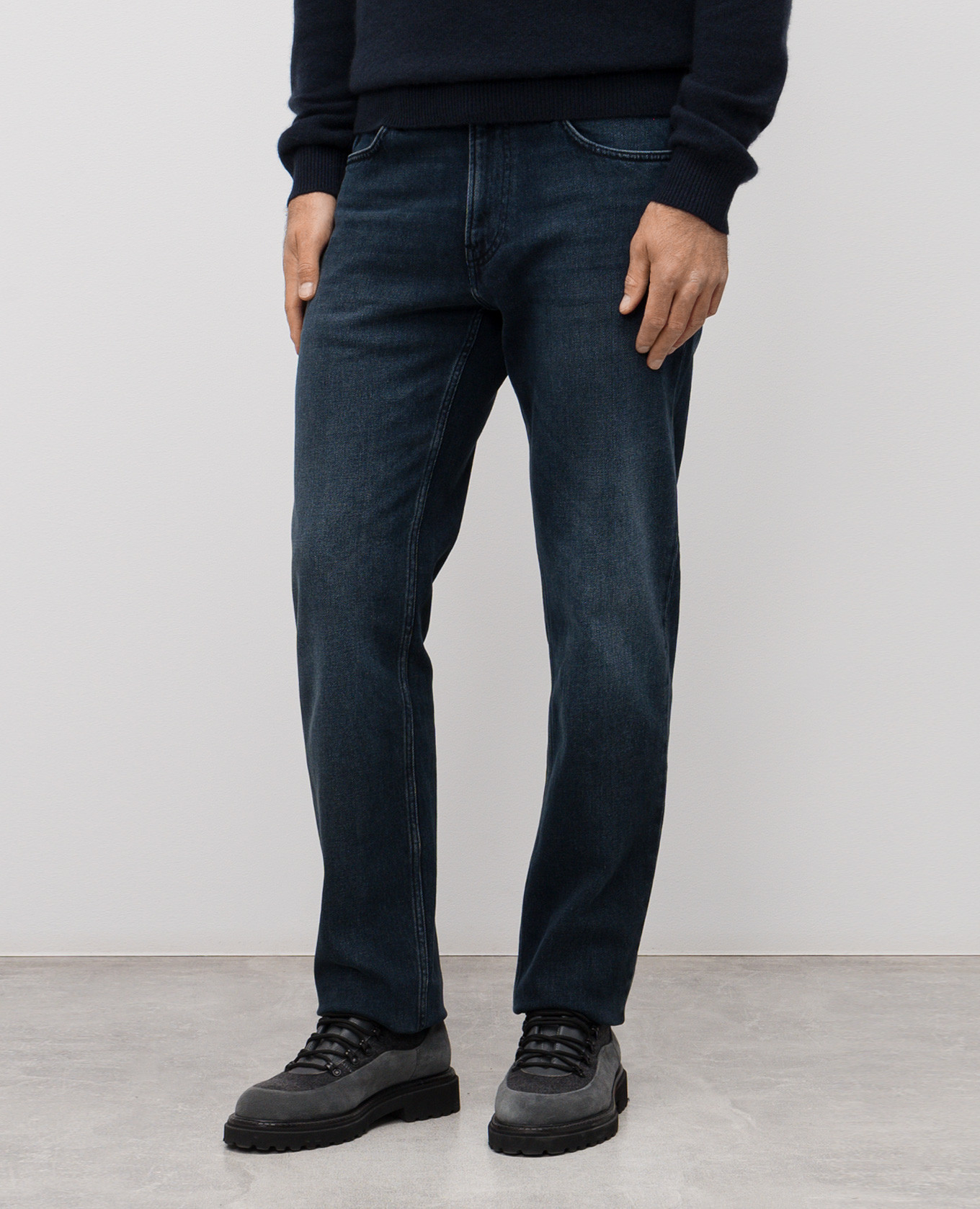 

Blue jeans with a worn effect Trussardi