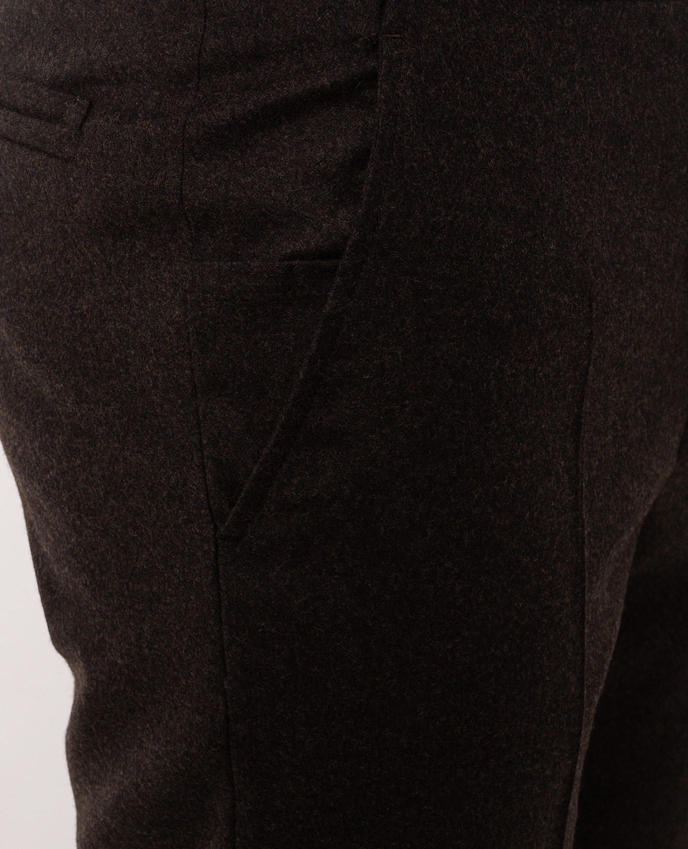 Brown wool and cashmere pants Enrico Mandelli 5