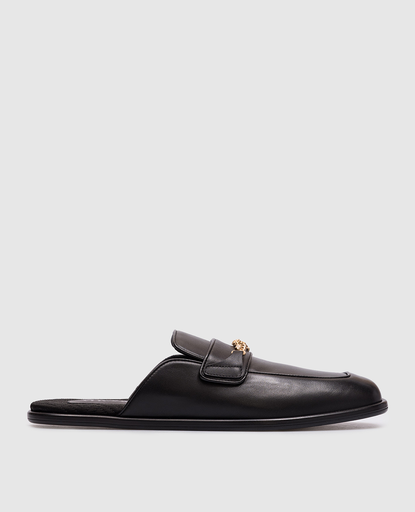 

Black Medusa leather mules Versace