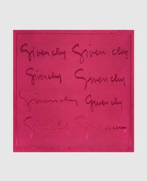 Givenchy Burgundy silk scarf 710010149003